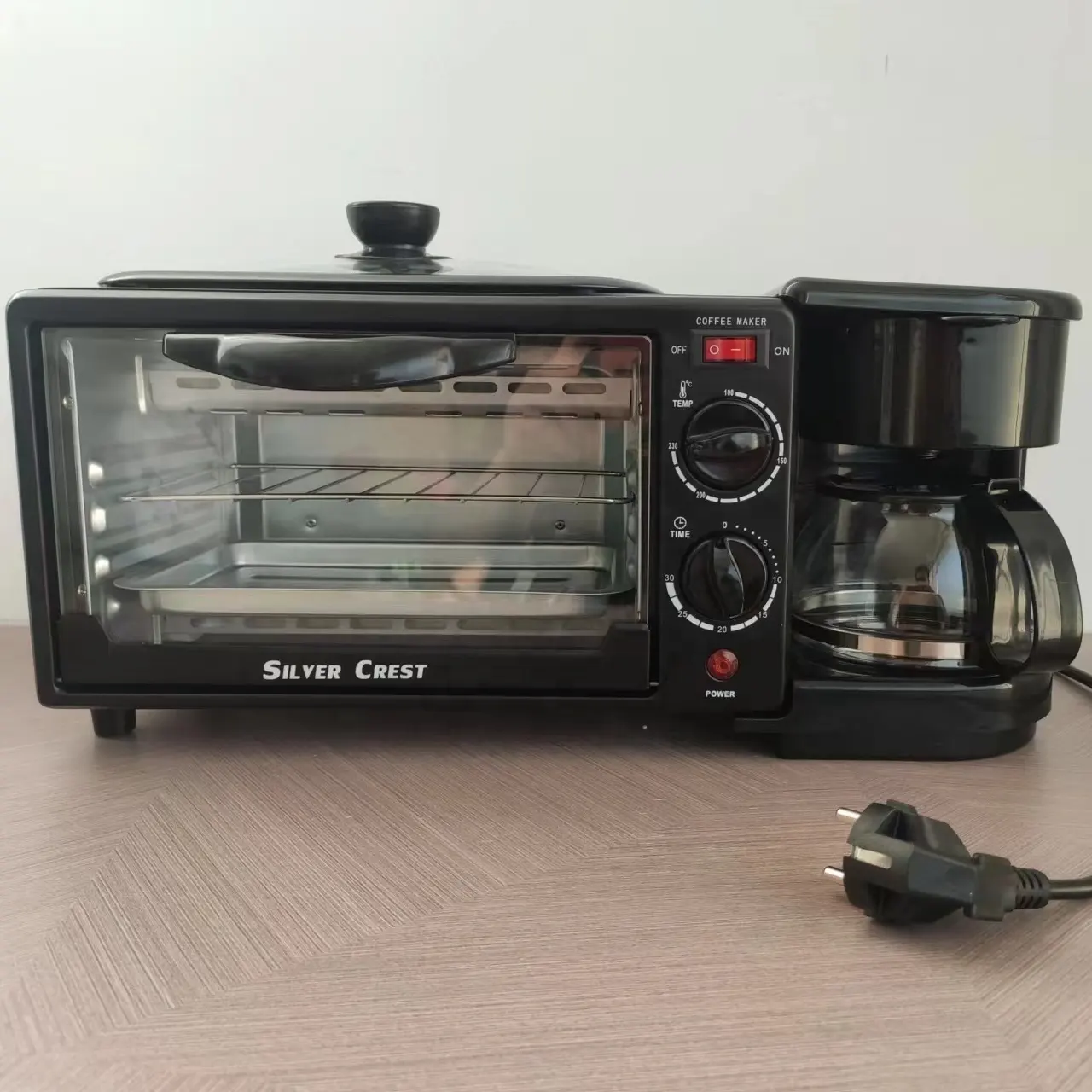 In stock Factory Price Smart Automatic Makers Electric Coffee Toaster Braekfast Making Machine 3 in 1 Breakfast Maker