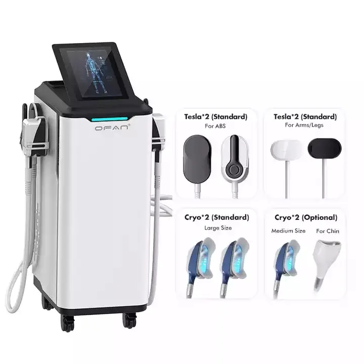 Mới nhất liệu pháp áp lạnh cơ thể điêu khắc Cryo chất béo đóng băng kích thích cơ bắp làm mát cơ thể mỏng giảm béo Thiết bị làm đẹp