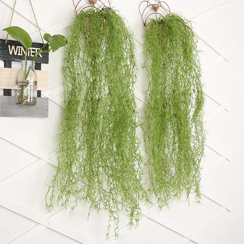 Artificial Plants Hanging Green Leaves For Home Hotel Wall Hanging Decoration Flower DIY Floral Arrangement