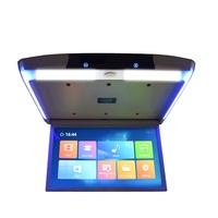 17.3 pouces MP5 Full HD Android Smart System LCD grand écran Flip Display USB connecté multimédia moniteur de toit pour voitures IPS TV