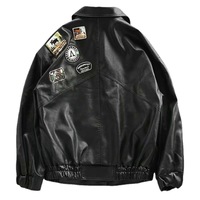 Blouson universitaire homme en similicuir, imperméable, coupe-vent, à capuche, col montant, épais, style vintage, service OEM, pas cher