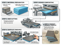 Personnalisation de panneaux de support de carrelage XPS spéciaux pour l'étanchéité et l'isolation thermique des bâtiments et toilettes