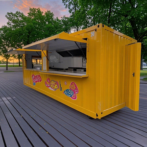 Café mobile en conteneur préfabriqué de 20 pieds pour l'extérieur, avec cuisine intégrée - Product Image 1