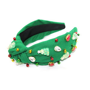 شينجلان جديد وردي شجرة عيد الميلاد عصابات ملونة عيد الميلاد الجرس عقال الأخضر قماش عقال تخصيص الشركة المصنعة - Product Image 5