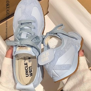 Retro Lace-Up Training <strong>Shoes</strong> Women's 2025 New Autumn Soft-Soled Casual Sports Student Flat All-Match White - Product Image 3