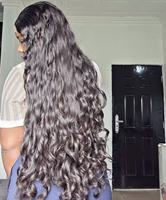 Extensiones de Cabello Natural de 40 Pulgadas, Cabello Indio Natural, Cabello Vietnamita Natural Sin Procesar, Cabello Birmano Rizado con Puntas en K