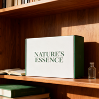 Boîte d'expédition sur mesure pour l'emballage de compléments alimentaires et l'expédition e-commerce, emballage de vitamines, boîte écologique