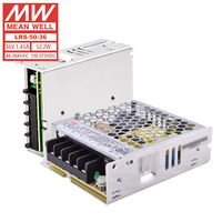 Fuente de alimentación de salida única Meanwell de 50W para aplicaciones industriales a 36V 1.45A