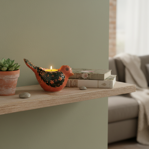 Bougeoir en céramique Design élégant de lanterne et de pot pour la décoration intérieure - Product Image 3