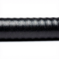 PRIMEPRO Conducto Metálico Flexible Hermético de 3/8"-3/4", Acero Galvanizado con Revestimiento de PVC, Resistente a los Rayos UV y a la Corrosión para HVAC/Solar