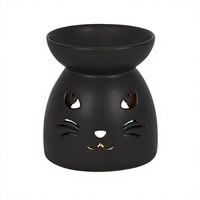 Brûleur d'huiles essentielles en coton noir, design luxueux, sans plomb, matériau de qualité supérieure, aromathérapie