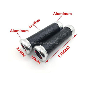 RTS all'ingrosso 2PC <span class=keywords><strong>manopole</strong></span> <span class=keywords><strong>moto</strong></span> <span class=keywords><strong>Vintage</strong></span> manubrio universale in pelle 22MM Scooter - Product Image 5