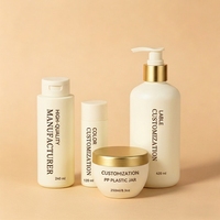 Ensemble de flacons cosmétiques OEM ODM, flacons de shampoing, flacons cylindriques en plastique pour le visage et le corps
