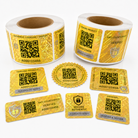 Etiquetas Holográficas Personalizadas, Etiquetas con Código QR para Rascar y Verificar, con Códigos de Serie Individuales, Códigos QR Coloridos Personalizados