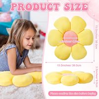 Coussins décoratifs et coussins de siège en peluche en forme de fleur, lavables, en polyester, personnalisables pour l'école, le bureau et la maison