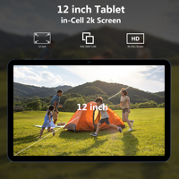 Tablette Tactile Android Intelligente 12 Pouces 7000 mAh Tendance avec Écran Incell et Boîtier Métallique pour Jeu