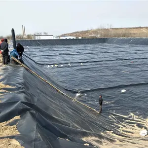 Rouleau de film plastique HDPE Usine de géomembrane Revêtement d'étang étanche 0.5-3Mm