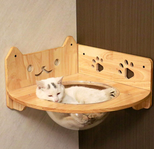 Puente y Estante de Madera para <span class=keywords><strong>Gatos</strong></span>, Muebles Completos para Sala de Estar, <span class=keywords><strong>Gimnasio</strong></span> de Pared para <span class=keywords><strong>Gatos</strong></span>, Set de Juego para Escalar Montado en la Pared - Product Image 1