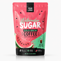 Koffiezakje met watermeloen-suiker-cold brew, verfrissende smaak, staande pouch voor ijskoffie verpakking