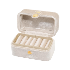Custom Jewelry Packaging Box Travel Velvet Divider Jewelry Storage Box Velvet Portable <b>Ring</b> <b>Boxes</b> - Product Image 1