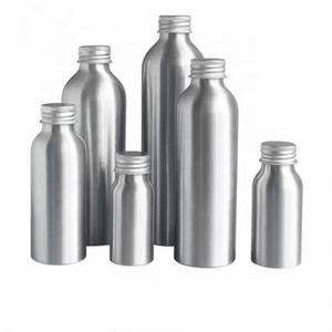 Flacon cosmétique en aluminium argenté avec bouchon à vis 120ml 150ml 250ml 4oz 5oz 8oz - Product Image 5