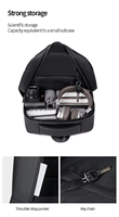 Sac à dos d'affaires pour homme, grande capacité, imperméable, durable, avec logo personnalisé, nouveau sac à dos de voyage simple de couleur unie avec port USB