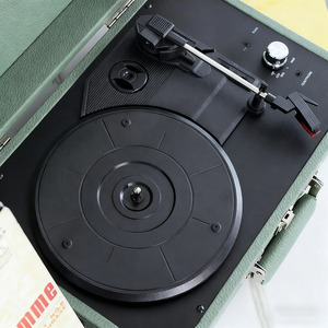 Valigetta per Giradischi in Pelle PU, Custodia per Fonografo, Scatola per Lettore di Dischi in Vinile, Regalo di Natale - Product Image 4