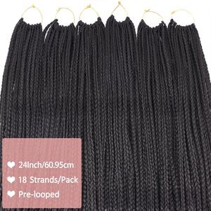 Trenzas de Cabello Sintético de Alta Calidad, Estilo <span class=keywords><strong>Senegal</strong></span>és, Fáciles de Trenzar, para Mujeres - Product Image 6