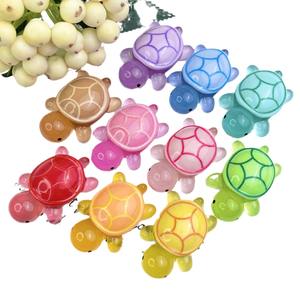 2025 mejor precio tortuga luminosa tortuga lindo adorno de color gelatina accesorios decorativos fluorescentes 5cm gran oferta - Product Image 4