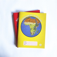 Carnet d'école au trait français avec carte africaine 100 pages idéal pour l'apprentissage de la géographie