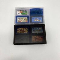 Boîte de rangement 4 en 1 de vente d'usine avec cartouche de jeu vidéo en quatre langues anglaises pour Game Boy Advance