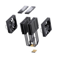 Ventilateur de dissipateur CPU Jonsbo CA90 ARGB en cuivre et aluminium 120 mm avec LED RGB, roulement fluide silencieux, boîtier d'ordinateur 76,57 CFM