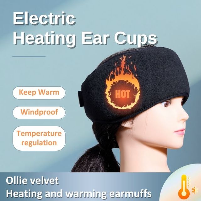 2025 New Arrival Winter Outdoor Climbing Camping Running Sports Heated Hairband Ear Warmer Battery Heating Gear Unisex E1