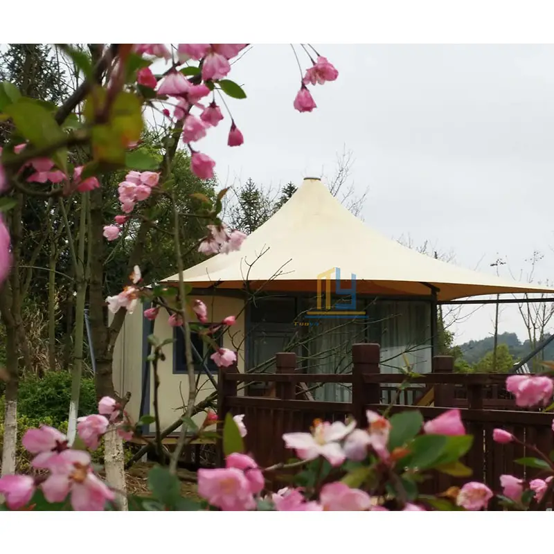 חדש עיצוב קל להרכיב מודולרי בתי יוקרה מלון Glamping אוהל טרומי באלי עץ בתי עבור Resort תיירות
