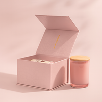 Boîtes d'Emballage et de Rangement en Carton Rigide, Écologiques et de Luxe, avec Logo Personnalisé, pour Emballage Cadeau de Pots de Bougies Parfumées