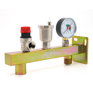 IVANCI <span class=keywords><strong>Expansion</strong></span> Vessel Brass 3/4 "Saftey Group con ventilación <span class=keywords><strong>de</strong></span> aire automática y manómetro para sistema <span class=keywords><strong>de</strong></span> calefacción - Product Image 1