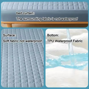 Soft Waterproof Fitted Mattress Protector, Breathable and Noiseless <b>Bed</b> Cover for <b>Comfortable</b> Sleep - Product Image 3