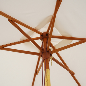 Коммерческий уличный пляжный садовый деревянный зонтик-шкив - Product Image 4