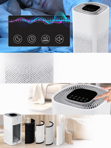 <span class=keywords><strong>Purificateur</strong></span> <span class=keywords><strong>d</strong></span>'<span class=keywords><strong>air</strong></span> intelligent avec écran tactile et indicateur de qualité de l'<span class=keywords><strong>air</strong></span> LED, filtre HEPA H13, <span class=keywords><strong>purificateur</strong></span> <span class=keywords><strong>d</strong></span>'<span class=keywords><strong>air</strong></span> domestique pour chambre et bureau - Product Image 4