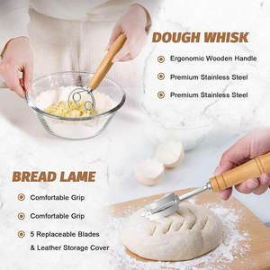 Cesta de Fermentación para Pan Banneton, Suministros para Hornear Pan de Masa Madre, Kit Completo para Pan de Masa Madre - Product Image 3