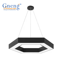Lampe professionnelle 100 mm de large LED Lumière hexagonale Plafonnier LED Lumière de travail industrielle LED