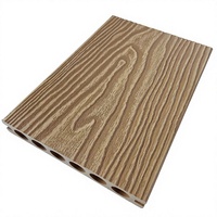 Schnelle Lieferung Runde Lochprofilierung Co-Extrusions-WPC-Terrassendielen Versandfertige Outdoor-Holz-Kunststoff-Verbunddielen für Gartenböden