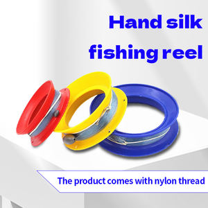 แผ่นม้วนสายเอ็นตกปลา ด้ามจับพลาสติก สำหรับม้วนสาย วงกลม แผ่นม้วนหลัก - Product Image 2