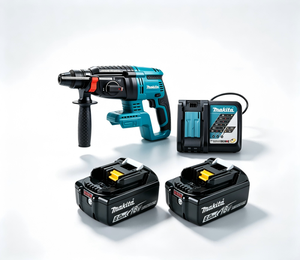 Kit complet de rénovation domestique <span class=keywords><strong>Makita</strong></span> DHR242 DBO180Z DUB362Z avec batterie 18V 6.0Ah, chargeur DC18RC, outils électriques complets - Product Image 6