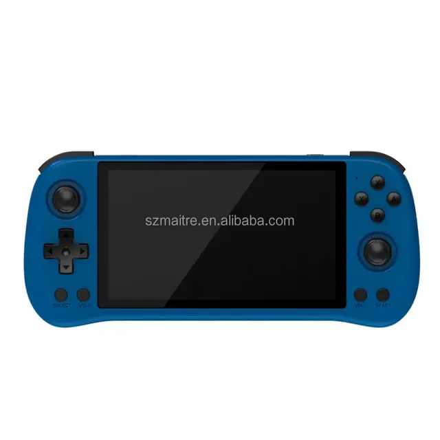 Powkiddy Handheld Model X55 Machine 5.5 Inch Handheld Game Console IPS HD Screen Build in Linux System Rk3566 Suppo