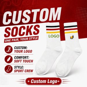 Chaussettes décontractées confortables en coton mélangé pour hommes et femmes <span class=keywords><strong>avec</strong></span> logo brodé - Chaussettes de sport personnalisées pour les activités de plein air - Product Image 1