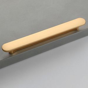 Hiện đại tối giản chải vàng tủ xử lý kéo hợp kim kẽm ngăn kéo đồ nội thất xử lý núm - Product Image 5