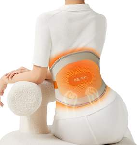 Almohadilla de masaje de espalda con calor y vibración inalámbrica, masajeador de cintura para fisioterapia para aliviar el dolor de espalda baja - Product Image 6