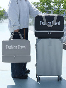 กระเป๋าเดินทางฟิตเนสแบบใหม่ น้ำหนักเบา มีช่องใส่รองเท้า เป็นมิตรกับสิ่งแวดล้อม ผ้าโพลีเอสเตอร์กันน้ำ สำหรับวันหยุดสุดสัปดาห์ พร้อมช่องเก็บรองเท้า - Product Image 6