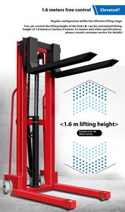 ハンドスタッカー3000kg 3トンポンプ重量油圧式ハンドフォークリフトトロリー - Product Image 4